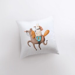 Horse Riding Pillow - Throw Lover Animal Gift Tiny House Decor Cowgirl Pet - thumbnail 3
