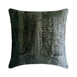 "Art Silk Dark Gray Couch Pillow 16""x16" - thumbnail 1