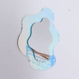 Mini Or Small Wiggly Life Reflector - Wavy Acrylic Mirror Wiggly Amorphic Retro Object - thumbnail 3