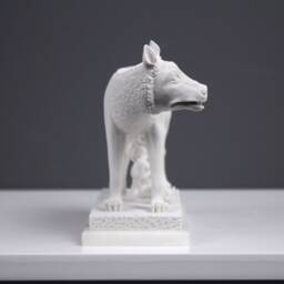 Capitoline Rome Wolf Statue - Romulus & Remus With She-Wolf Animal Sculpture - 15 cm/5.9 Inch - thumbnail 2