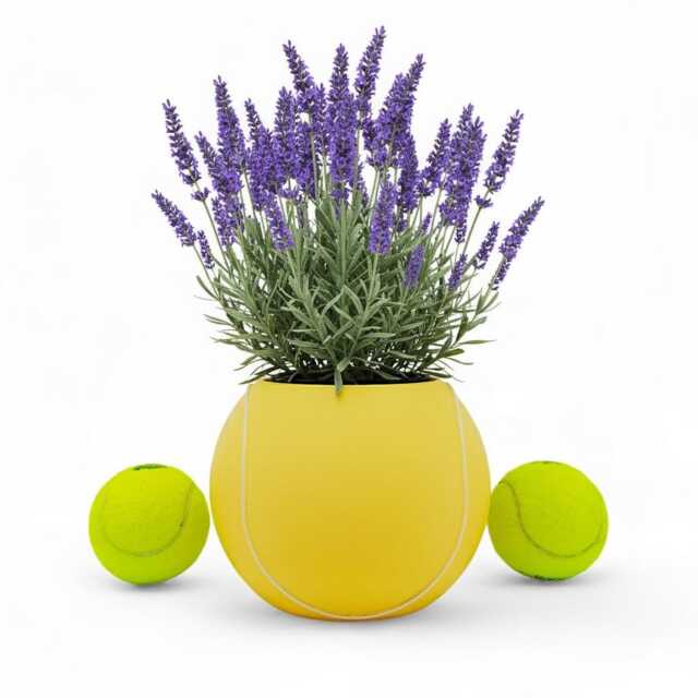Padel Tennis Ball Planter - Sports Home Decor Unique Gift - image 1