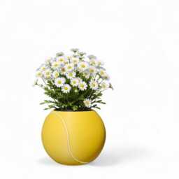 Padel Tennis Ball Planter - Sports Home Decor Unique Gift - thumbnail 3