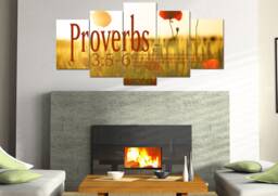 Proverbs 35-6 #53 Niv Trust in The Lord Bible Verse Canvas - Christian Scripture Religious Wall Art Home Decor Paintings - thumbnail 1