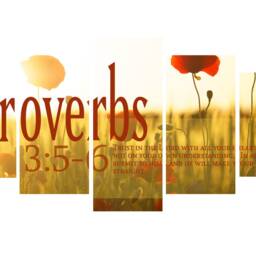 Proverbs 35-6 #53 Niv Trust in The Lord Bible Verse Canvas - Christian Scripture Religious Wall Art Home Decor Paintings - thumbnail 3