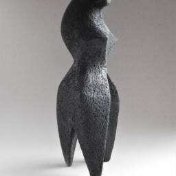 Ceramic Sculpture, Black Ceramics, Ceramic Figurine, African Figure, Sculpture For The Garden, Ceramics Raku, Art & Collecting, Woman Figurine - thumbnail 2