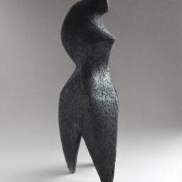 Ceramic Sculpture, Black Ceramics, Ceramic Figurine, African Figure, Sculpture For The Garden, Ceramics Raku, Art & Collecting, Woman Figurine - thumbnail 4