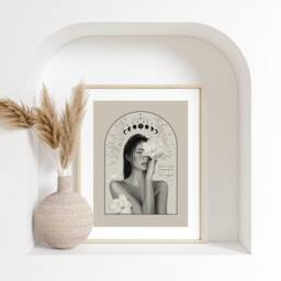 Zodiac Sign Virgo Poster, Illustration // Astrology, Gift, Wall Decoration, Boho, Art - thumbnail 3