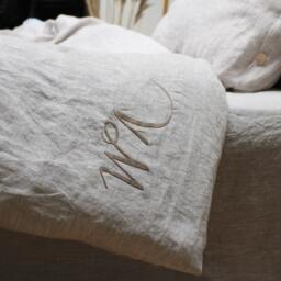 Custom Linen Bedding Embroidery Service Personalized Baby & Wedding Gifts - Us Duty Paid - thumbnail 3