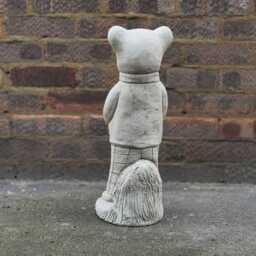 Elegant Teddy Bear Sculpture Stone Decoration Concrete Animal Statue Outdoor Garden Ornament Home Lover Gift - thumbnail 4