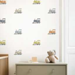 Train Engines - Peel-And-stick Wall Decals Away We Go Mej - thumbnail 1