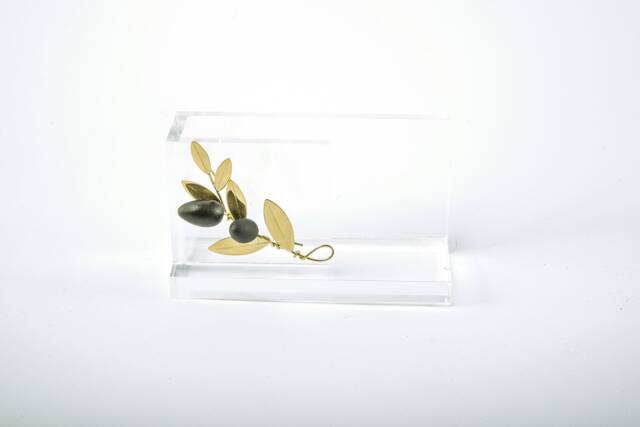 Handmade Brass Gift Business Card Holder in Plexiglass