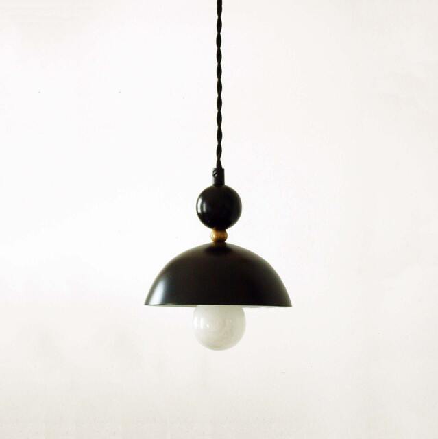 Modern Pendant Light Lamp Mid Century Ceiling Black Lighting Brass Foyer - image 1