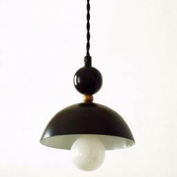 Modern Pendant Light Lamp Mid Century Ceiling Black Lighting Brass Foyer - thumbnail 3