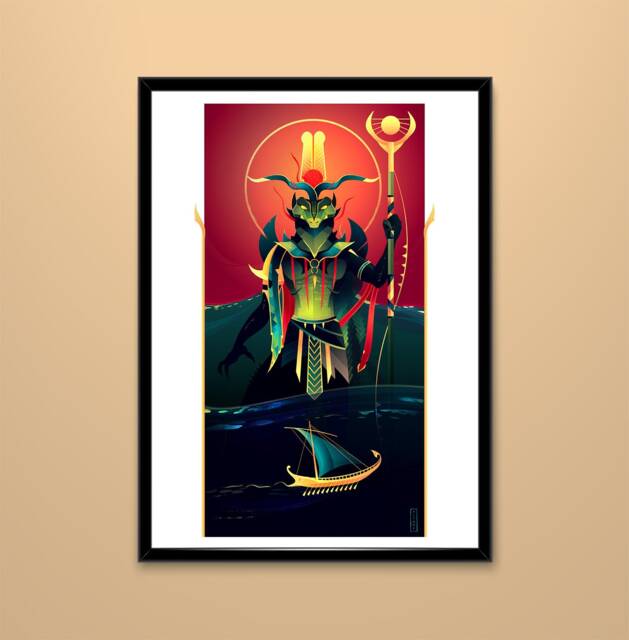 Art Print ~ Sobek Gods Of Egypt - image 1