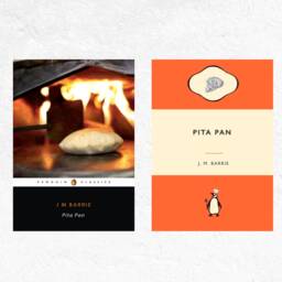 Pita Pan Penguin Classic Cover Poster, Book Lover Gift - thumbnail 1