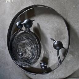 Industrial Metal Bird Wall Sculpture, Iron Anniversary Gift By The Steel Style Things - thumbnail 3