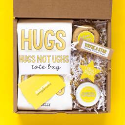 Sunshine Gift Box Cotton Tote, Candle & Uplifting Compliments, Sending Hugs Care Package - thumbnail 2