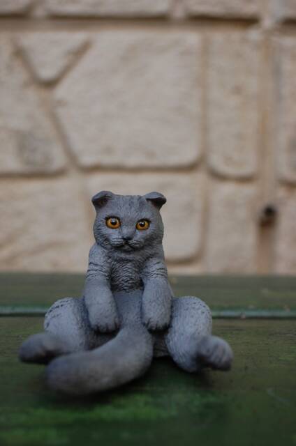 Custom Scottishfold Cat Figurine No.1 Personalized Pet Portrait - image 1