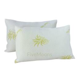 "Aloe Vera Print Pillow Set - Shredded Foam, Hypoallergenic - 20""x28" - thumbnail 3