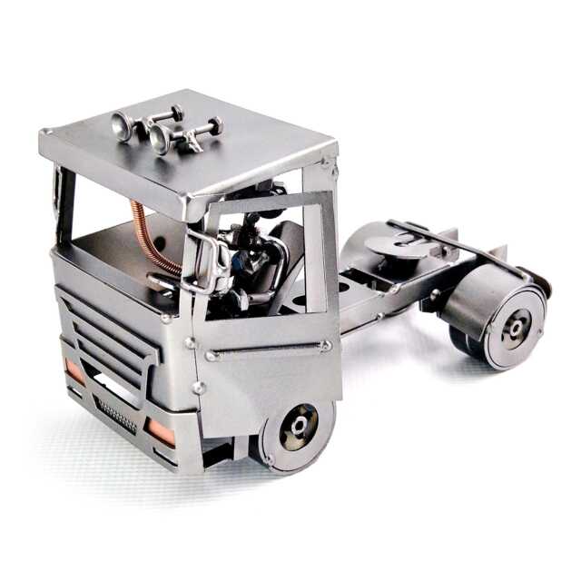 Handmade Truck Figurine Gift For Vehicle Enthusiasts Creative Metal Art Fathers Mechanics & Boyfriends - image 1