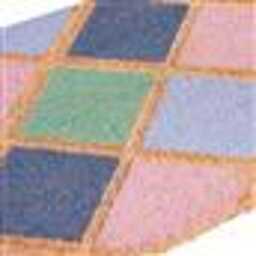Large Embossed Coir Doormat 45 X 75cm Diamond Mosaic Print Natural Coconut Dirt Trapper Non-Slip Mat - thumbnail 2