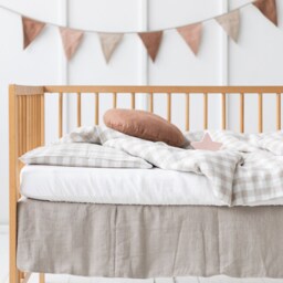 Baby Duvet Cover, Crib Kids Linen Cover & Pillowcase For Kids, Bedding Room, Eco Friendly Bedding - thumbnail 3