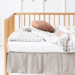 Baby Duvet Cover, Crib Kids Linen Cover & Pillowcase For Kids, Bedding Room, Eco Friendly Bedding - thumbnail 2