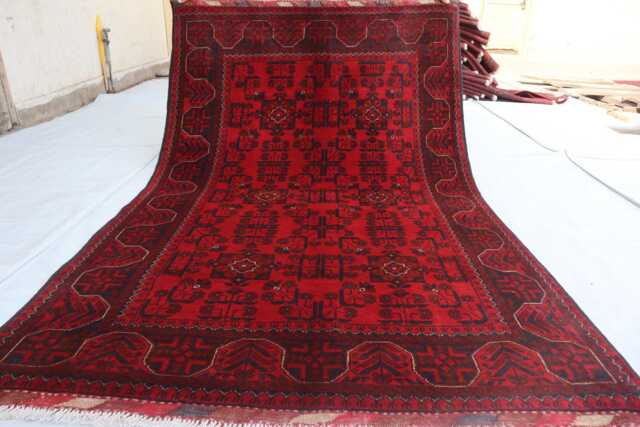 4x6 Ft Handmade Bukhara Afghan Rug, Khal Mohammedi Area Turkmen Oriental Geometric Genuine Living Room D??cor Carpet - image 1