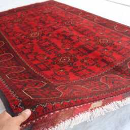 4x6 Ft Handmade Bukhara Afghan Rug, Khal Mohammedi Area Turkmen Oriental Geometric Genuine Living Room D??cor Carpet - thumbnail 4