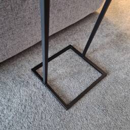 Slim Thin Sofa Side Table - Minimalist Living Room Furniture Bespoke Arm Chair Drink Holder Gifts For Him Or Her - thumbnail 3