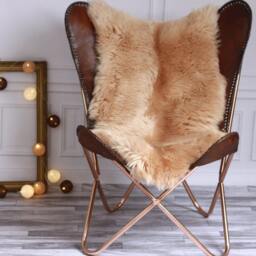 On Sale Pale Pink Sheepskin - Rug Pale Pink Throw Decor - thumbnail 2