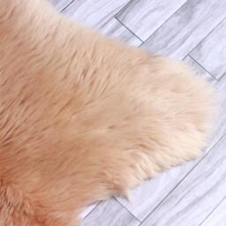 On Sale Pale Pink Sheepskin - Rug Pale Pink Throw Decor - thumbnail 4