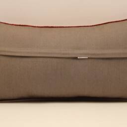 Vintage Wool Kilim Pillow Cover, Turkish Cushion, Art Deco Sofa - 10x20 - thumbnail 4