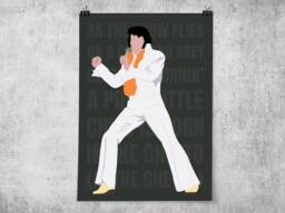 Elvis Presley Quote Print - Vegas Poster Faceless Modern Print - thumbnail 1
