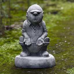 Outdoor Cricket Player Statue Concrete Sports Figurine Cement Garden Sculpture Stone Yard Decor Front Door Ornament Lawn Decoration Yard Art - thumbnail 4