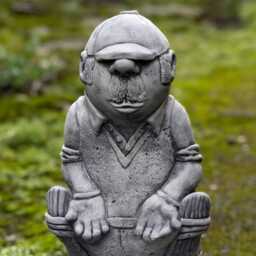 Outdoor Cricket Player Statue Concrete Sports Figurine Cement Garden Sculpture Stone Yard Decor Front Door Ornament Lawn Decoration Yard Art - thumbnail 3