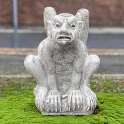 Stone Guardian Gargoyle Sculpture Concrete Garden Demon Figurine Cement Monster Outdoor Statue Handmade Art Gift - thumbnail 1