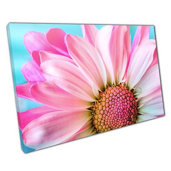 Vibrant Pink Floral Canvas Print Elegant Summer Bloom Wall Art For Home & Office Decor - image 1