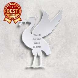 Liver Bird Acrylic Mirror Wall Art Personalized Engraving Options