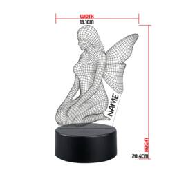 Personalised Fairy Led Night Light Kids Bedroom Decor - thumbnail 1