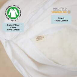 Reading Pillow, Pregnancy Bedding, Body Cuddle Back Arm Organic Sleeping New Mom Gift - thumbnail 4