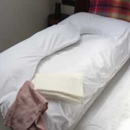 Reading Pillow, Pregnancy Bedding, Body Cuddle Back Arm Organic Sleeping New Mom Gift - thumbnail 2