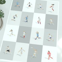 England Women's National Team Football Legends Illustrated Art Print - Lionesses Icons Poster Gift - thumbnail 3