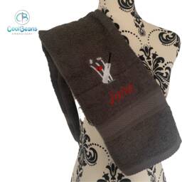 Cricket Towel - Personalised Face Cloth/Hand Bath - thumbnail 3