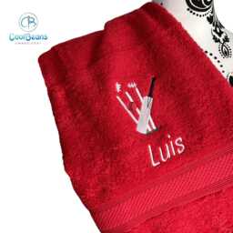 Cricket Towel - Personalised Face Cloth/Hand Bath - thumbnail 4