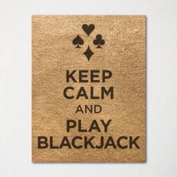 Keep Calm & Play Blackjack - Fine Art Print Choice Of Color Purchase 3 Receive 1 Free Custom Prints Available - thumbnail 2