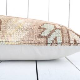Kilim Lumbar Pillow Cover - 12x24 Inch Turkish Home Decor - thumbnail 4