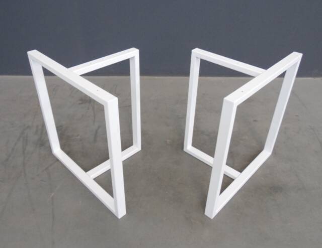 "Metal Dining Table Legs, Steel T-Shape Trestle Set, Steel, 28"" X 23"" 11" - image 1
