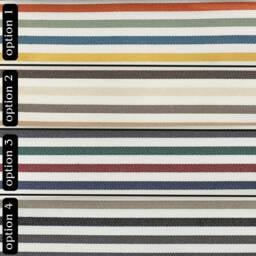 Striped Outdoor Throw Pillow Cover, Waterproof Stainpoof Lumbar Case, Any Size, Patio & Porch Decor, Modern Home 18x18, 16x16 - thumbnail 3