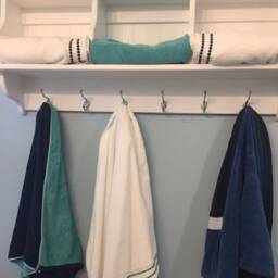 Country Kitchen Pine Wall Shelf With Hooks - thumbnail 3